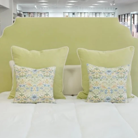 24”x24” Throw Pillow ( Set of 2) - Pear Green - Custom Upholstered Accent Pillows - Image 2