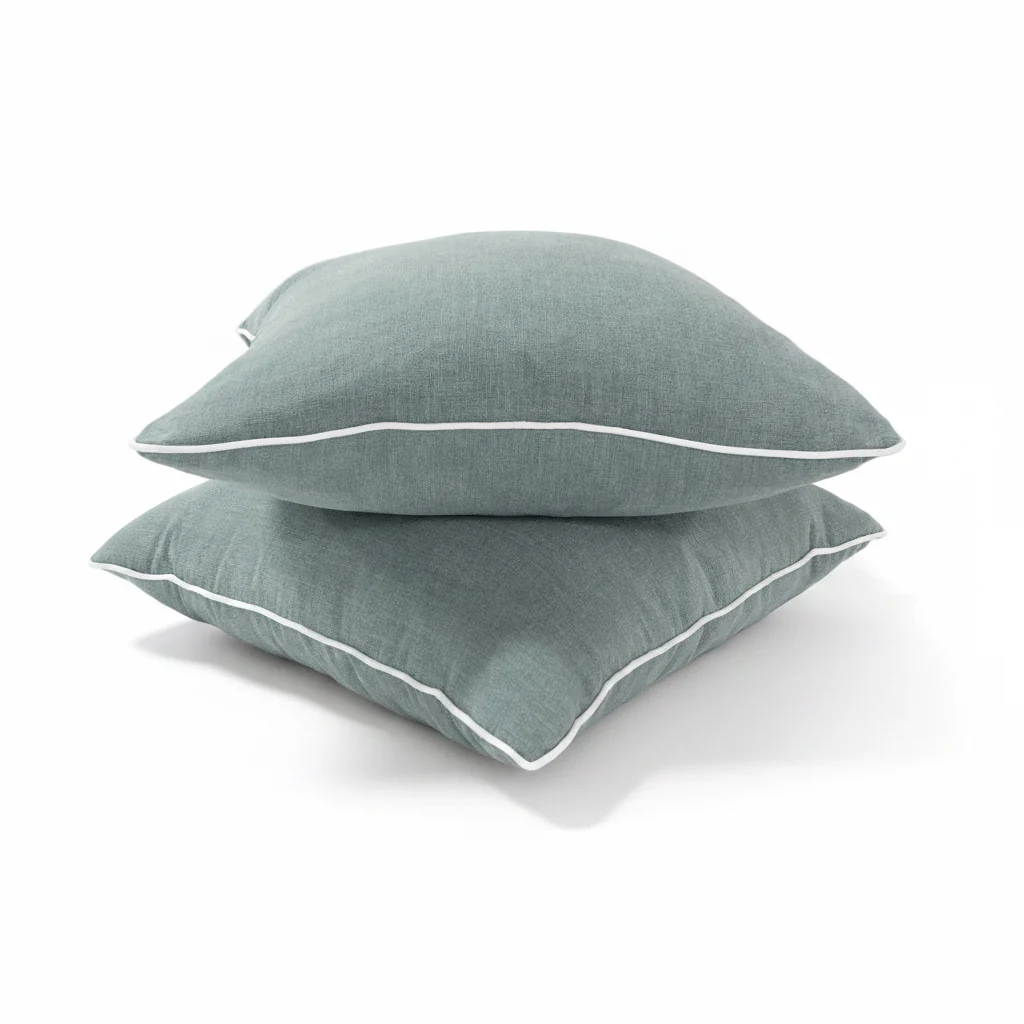 24”x24” Throw Pillow ( Set of 2) - Sage Green Custom Upholstered Accent Pillows - Image 2