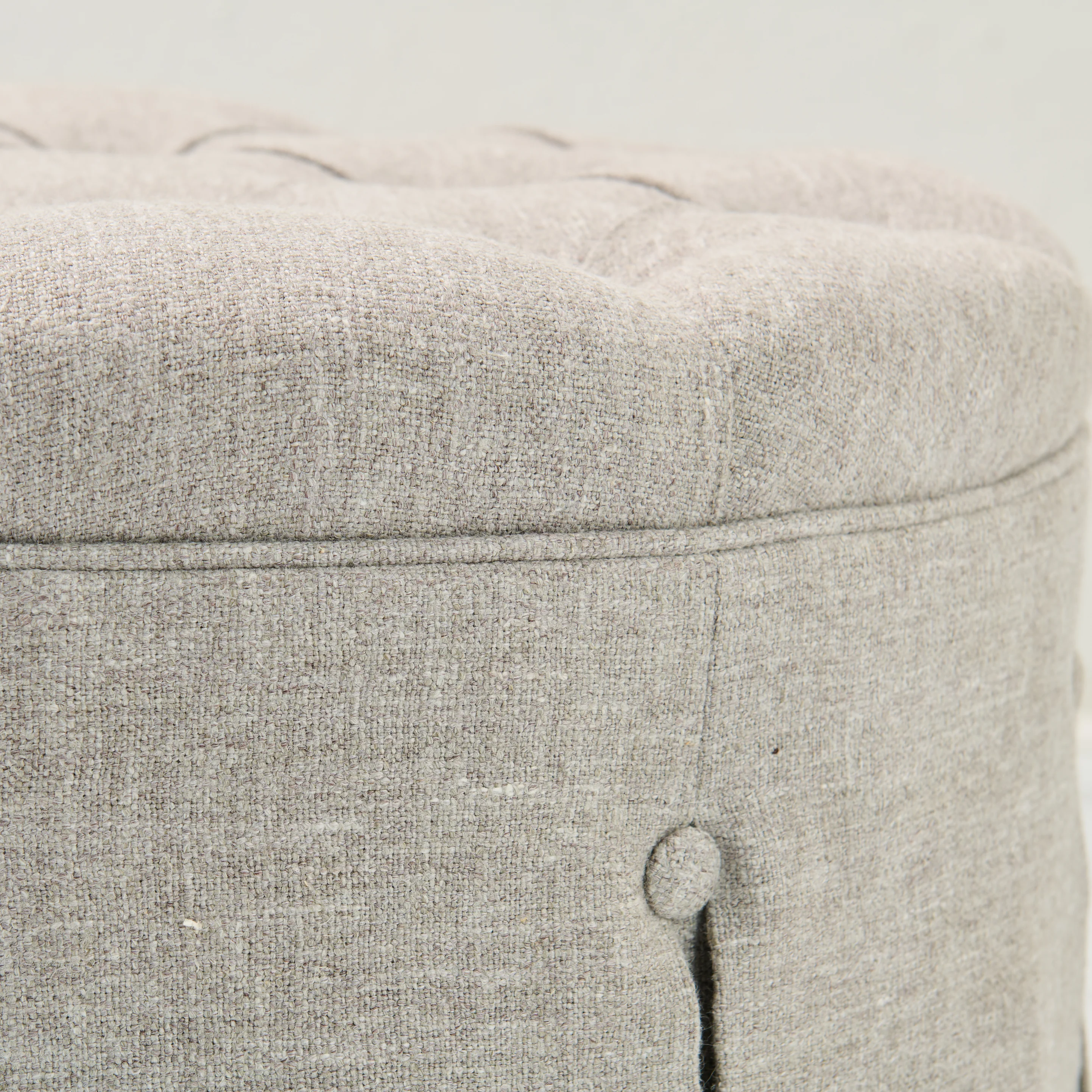 36" Tufted Round Ottoman / Coffee Table - Image 4