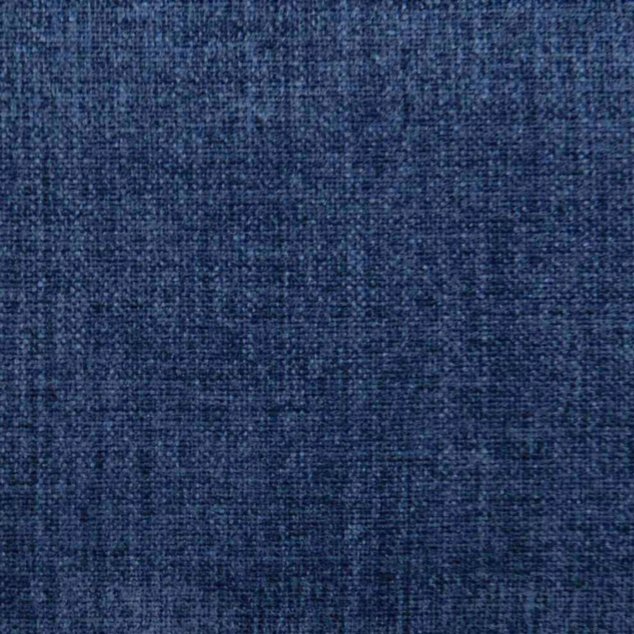 65" H Full Headboard in Navy Woven - White Trim - Image 3