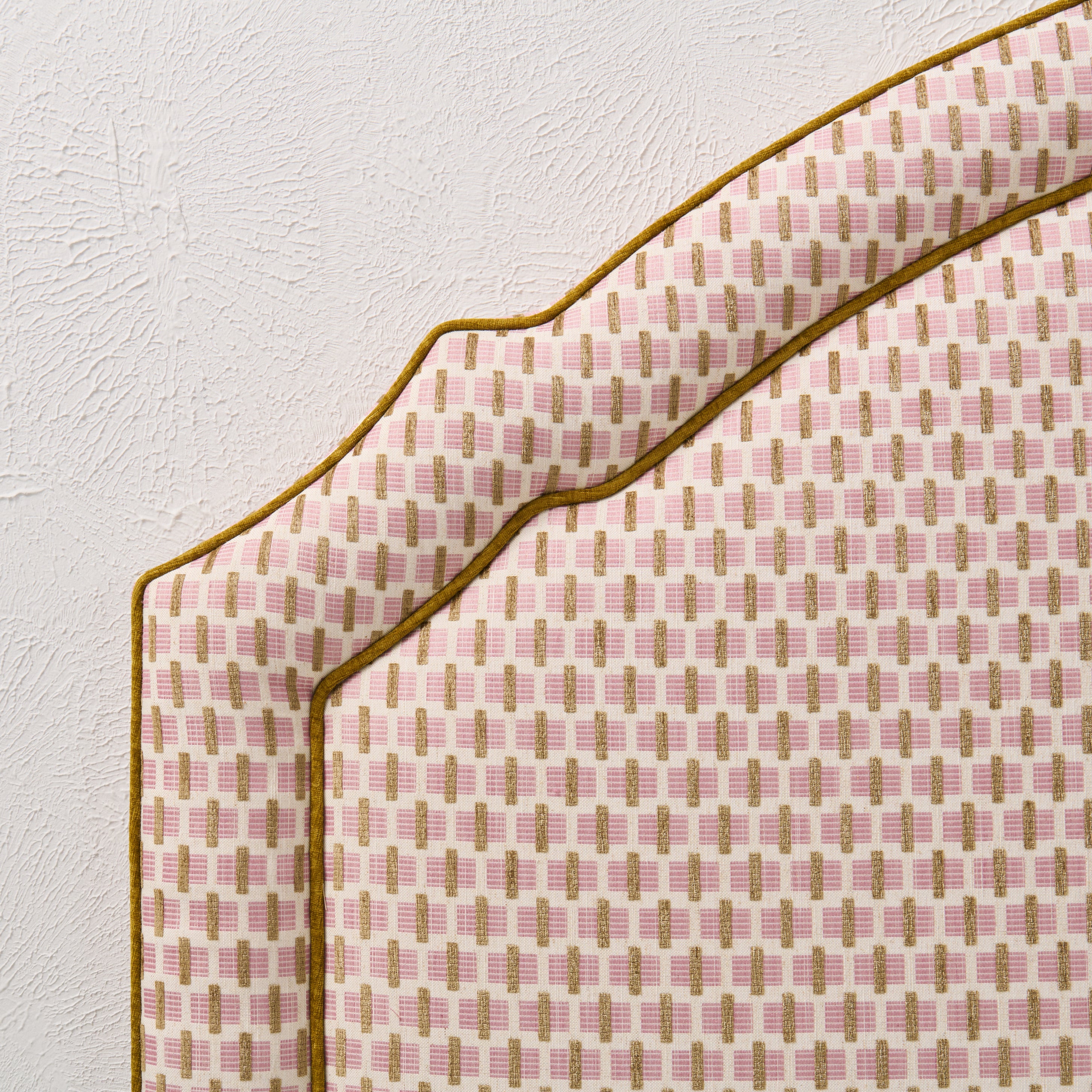 65” H Queen Headboard in Orchid Jacquard / Chenille Fabric - Image 3