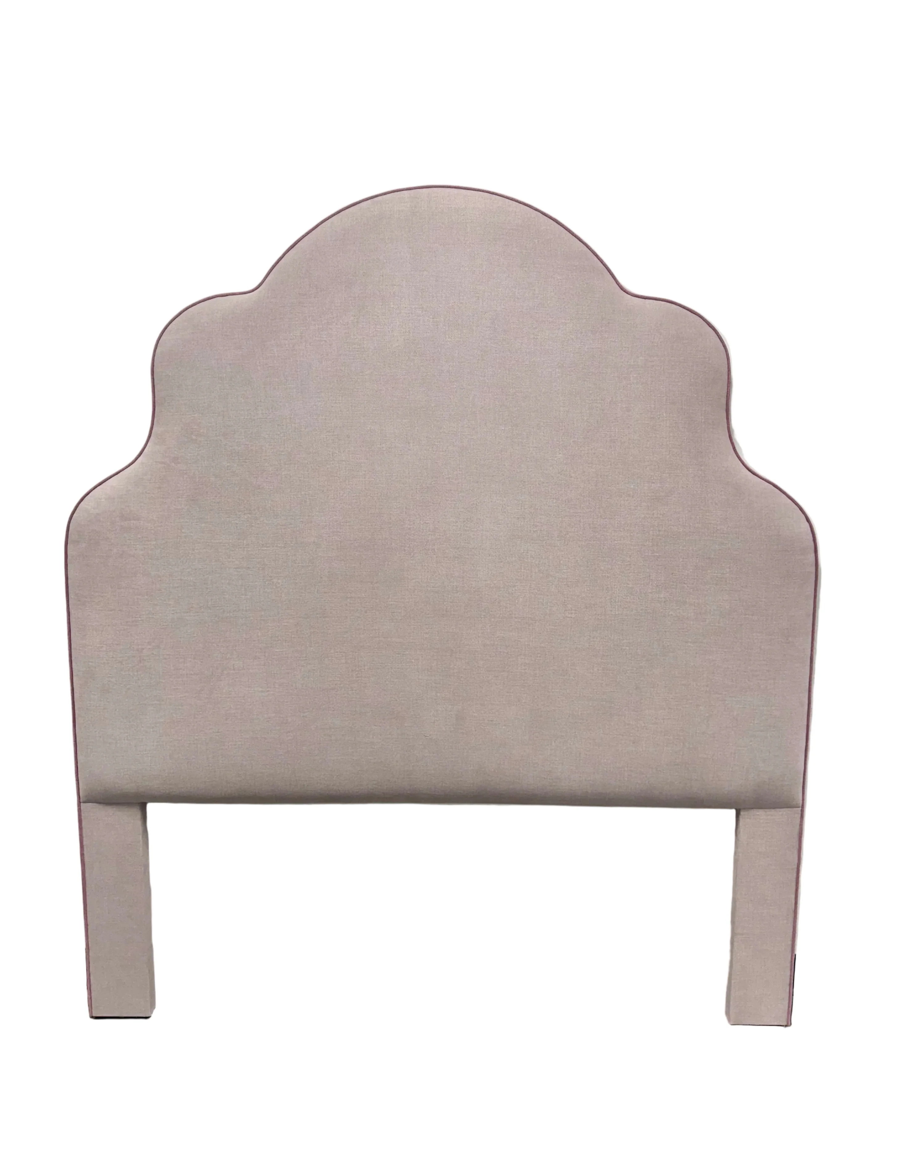 65āH Queen Headboard Only - Lilac Linen - Lavender Trim