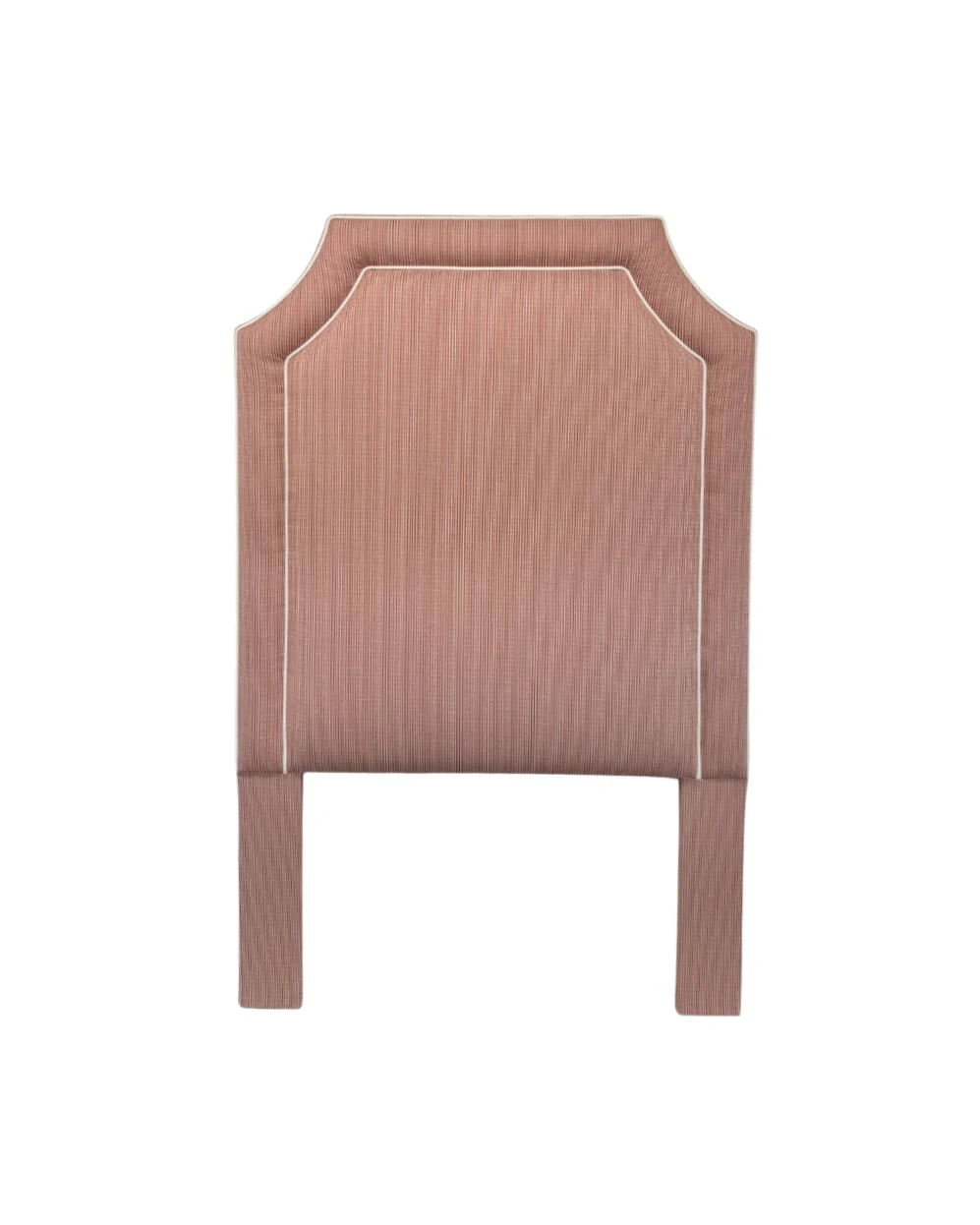 65āH Twin Headboard in Performance Fabric - White Trim