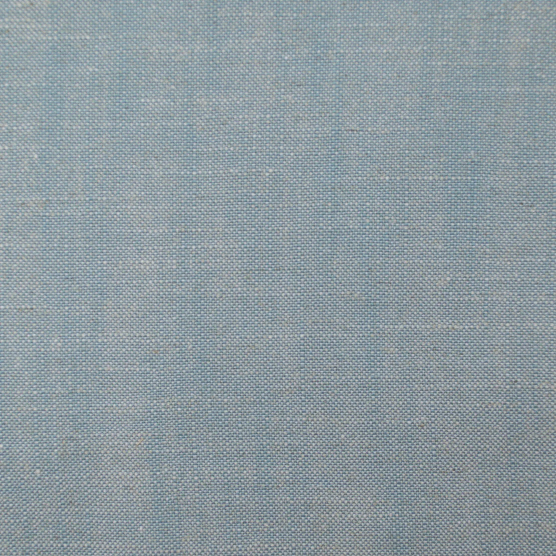 65"H King Bed - Glacier Blue Linen Fabric with White Trim - Image 3