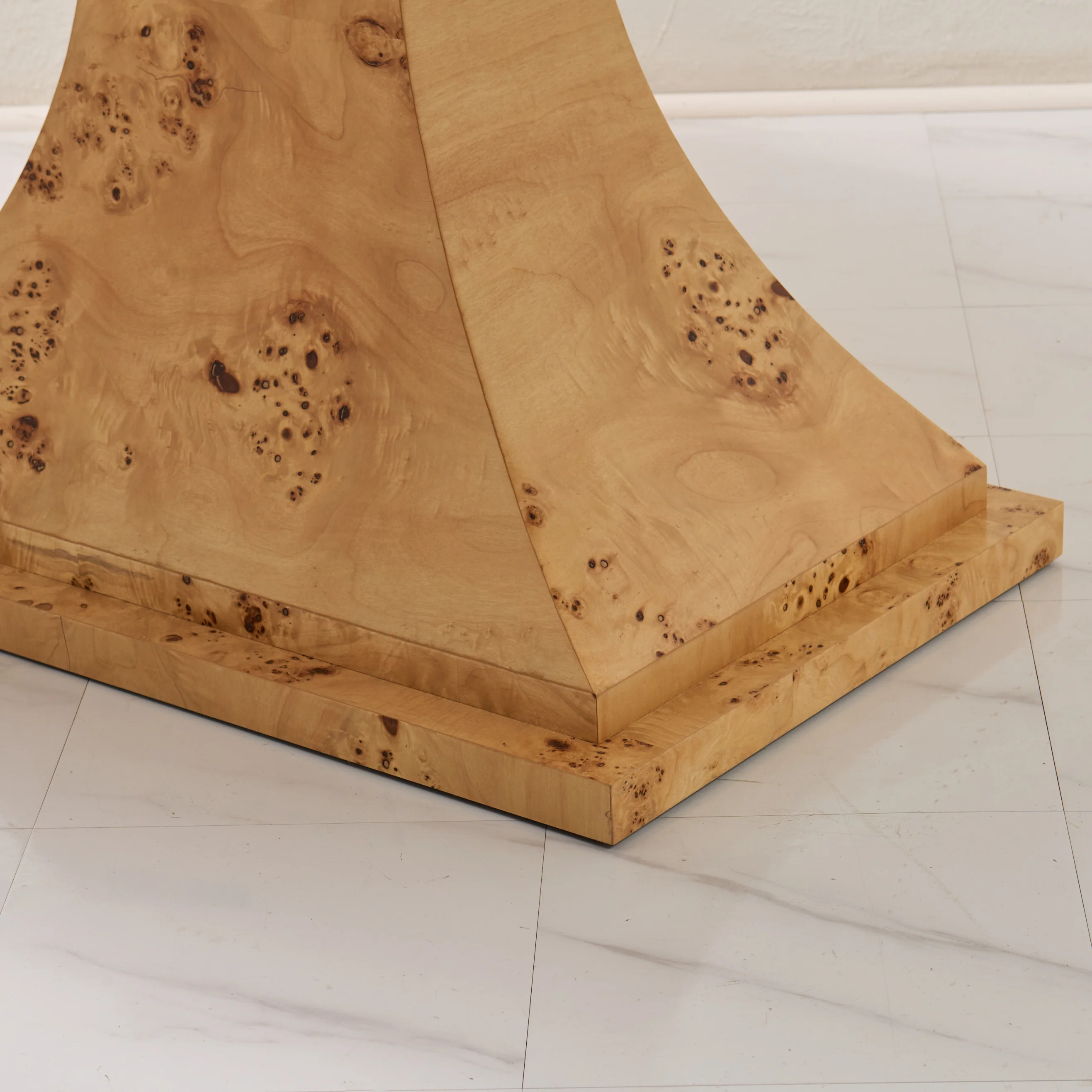 Custom Mappa Burlwood Dining Table – Amber Finish - Image 3