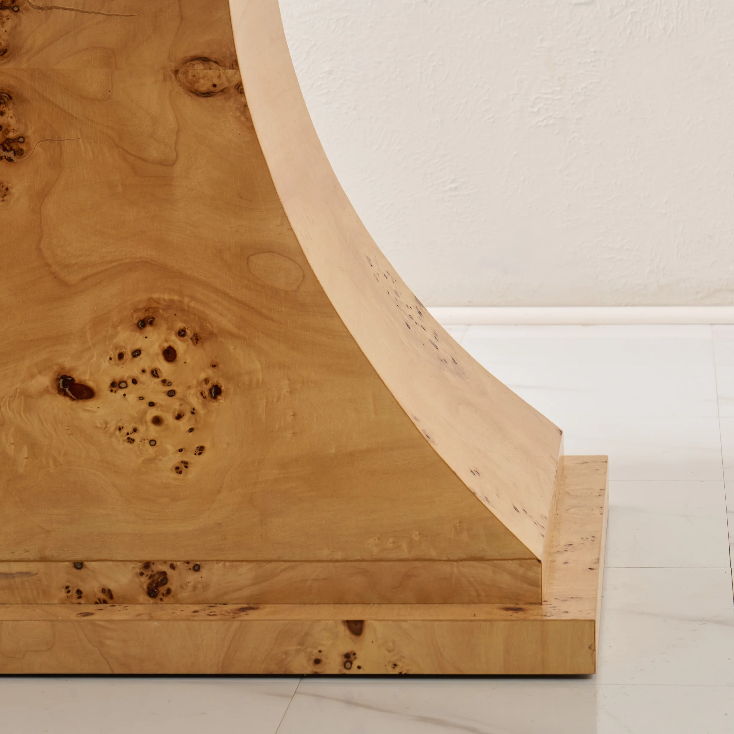 Custom Mappa Burlwood Dining Table – Amber Finish - Image 7