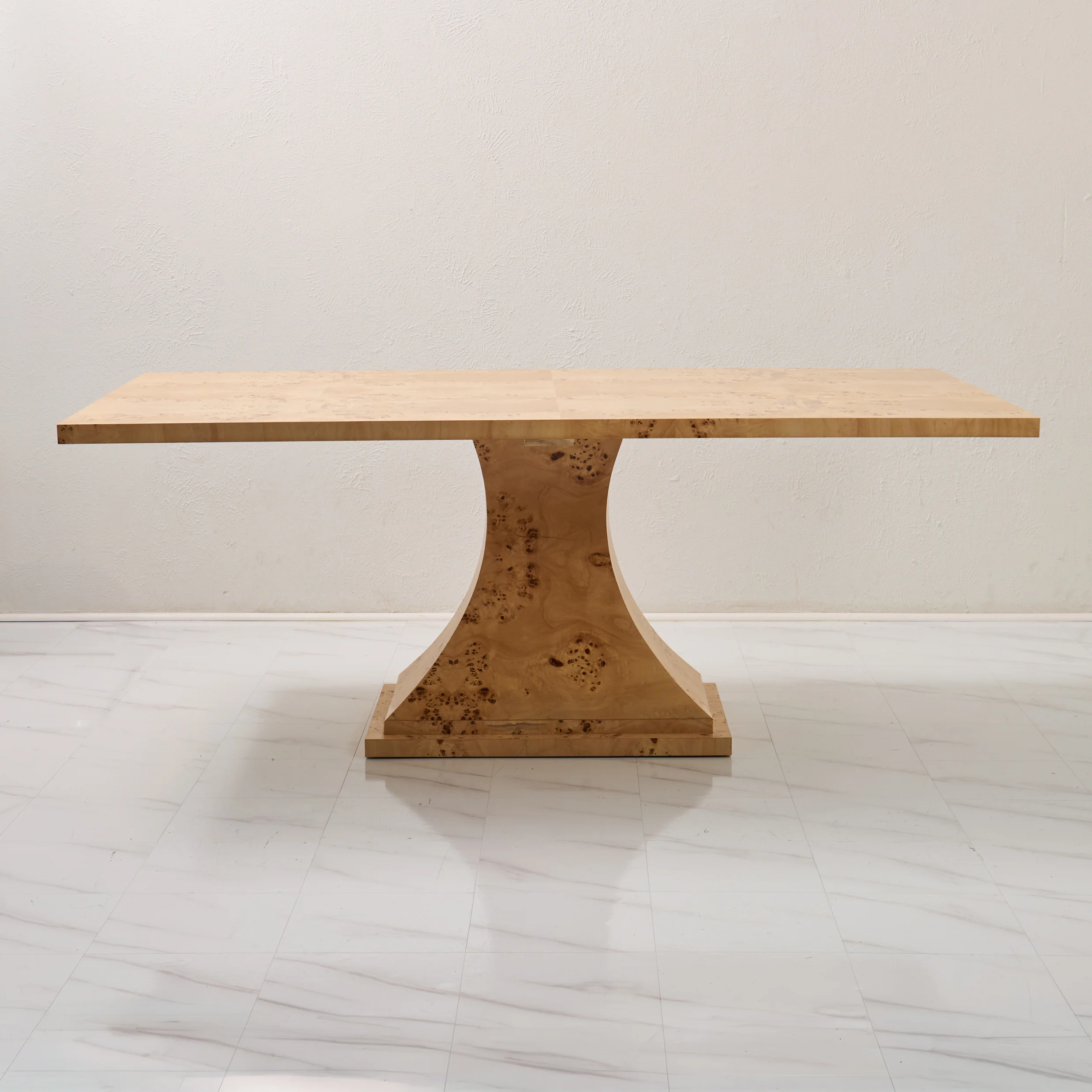 Custom Mappa Burlwood Dining Table – Amber Finish - Image 9