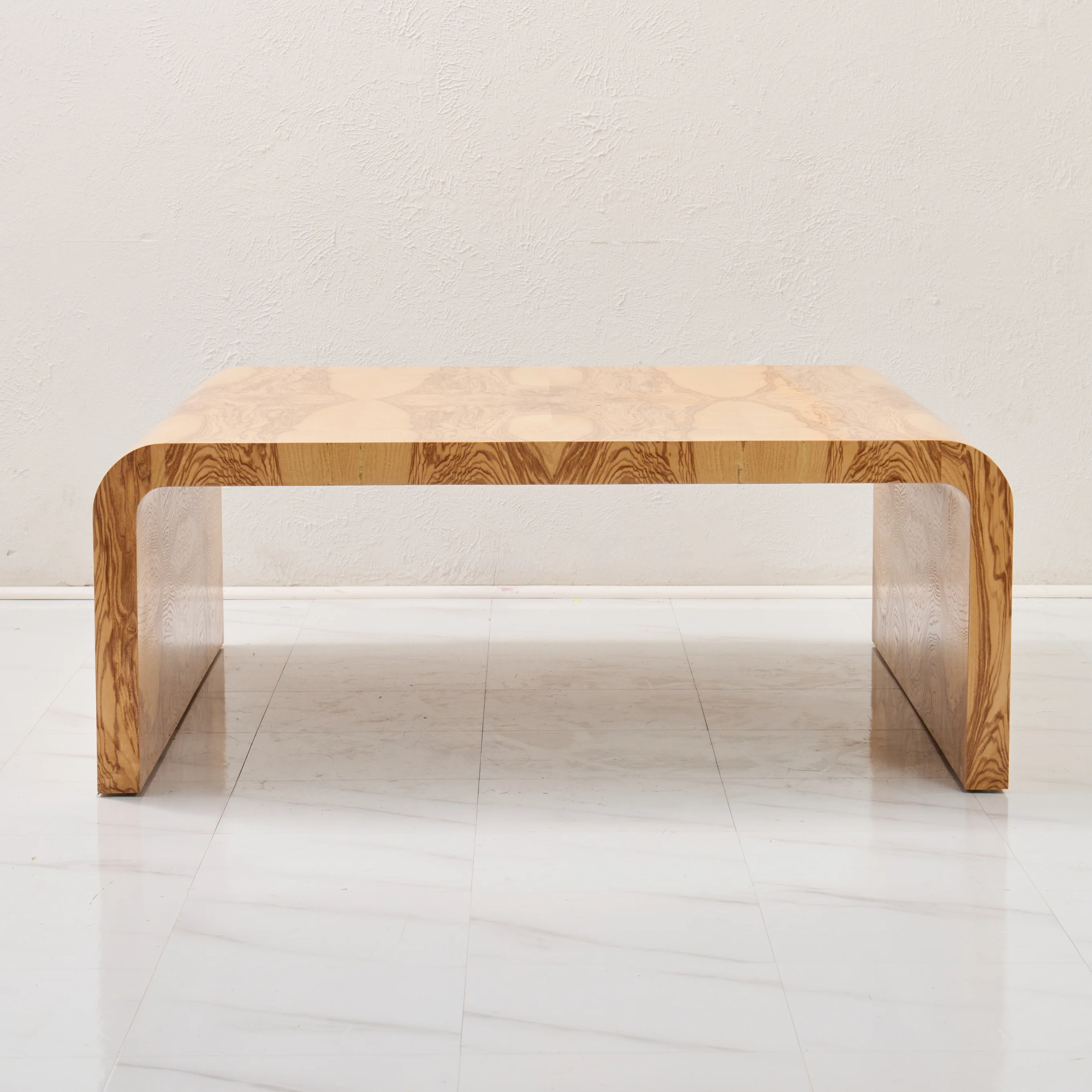Custom Olive Ash Burlwood Coffee Table – Amber Finish - Image 6