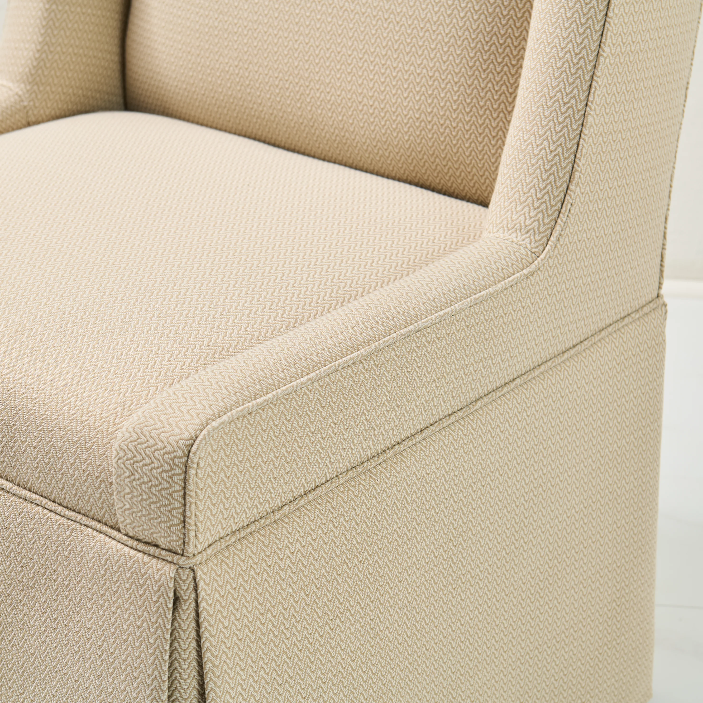 Custom Skirted Chairs in Performance Fabric - Image 3