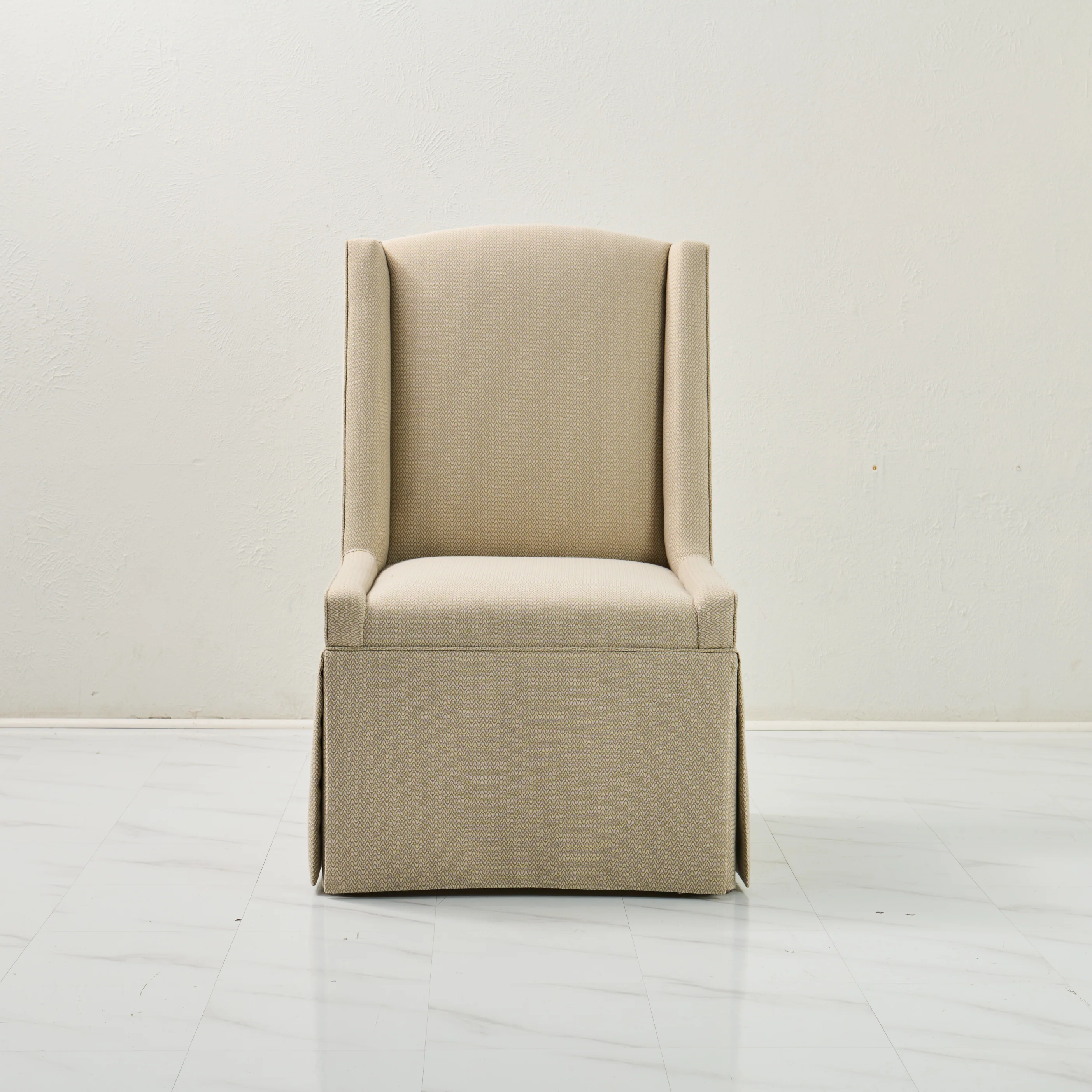 Custom Skirted Chairs in Performance Fabric - Image 5