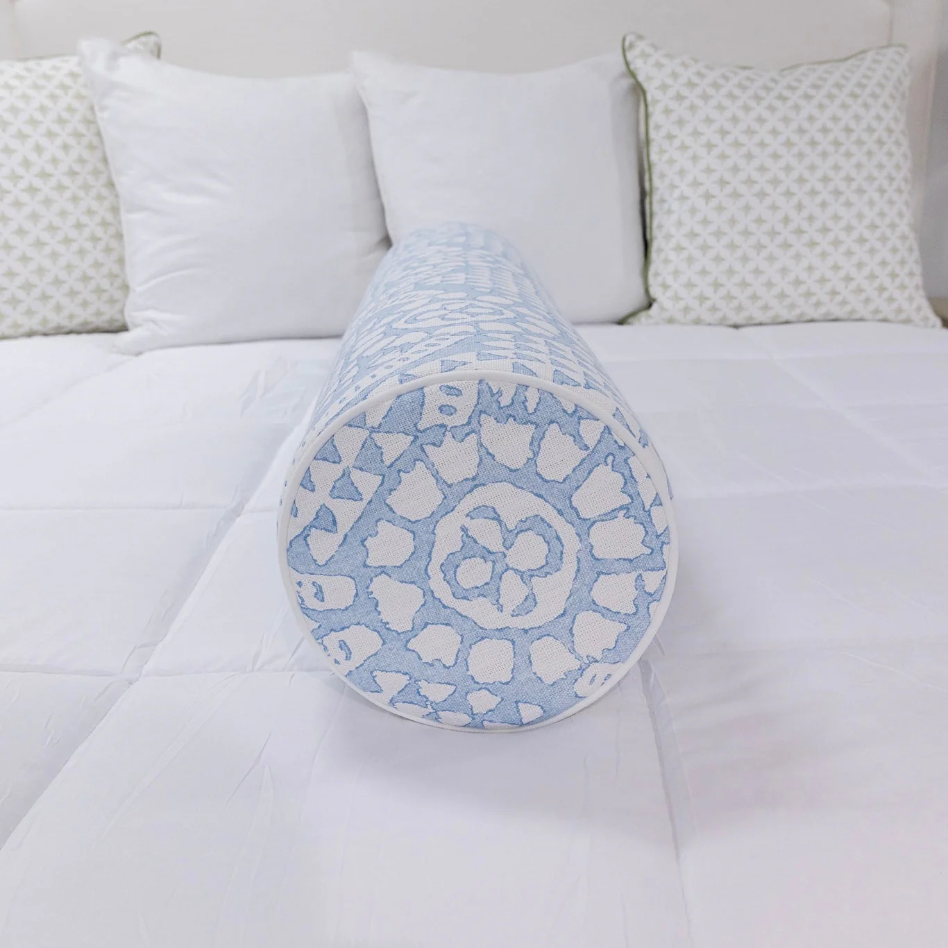 Handcrafted Bolster Pillow – Designer Decorative - Foam Insert - Image 4