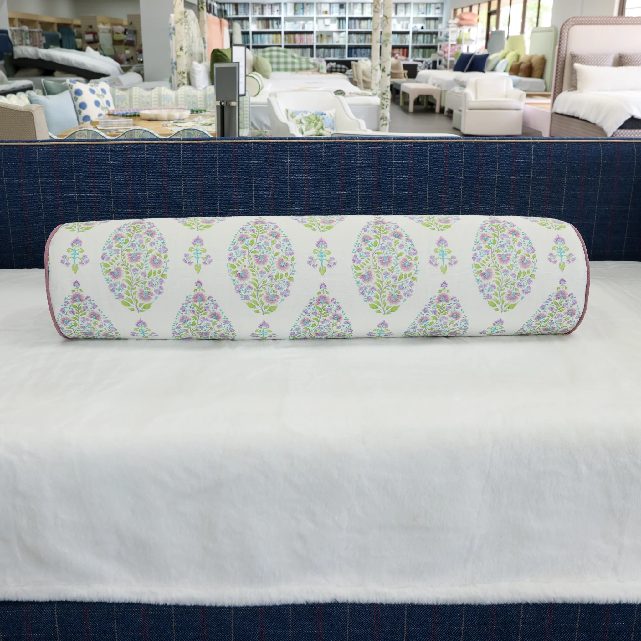 Handcrafted Bolster Pillow – Designer Decorative - Foam Insert - Image 4