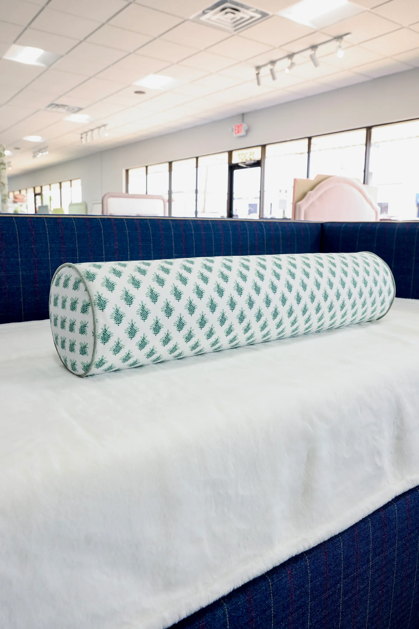 Handcrafted Bolster Pillow – Designer Decorative - Foam Insert - Image 4