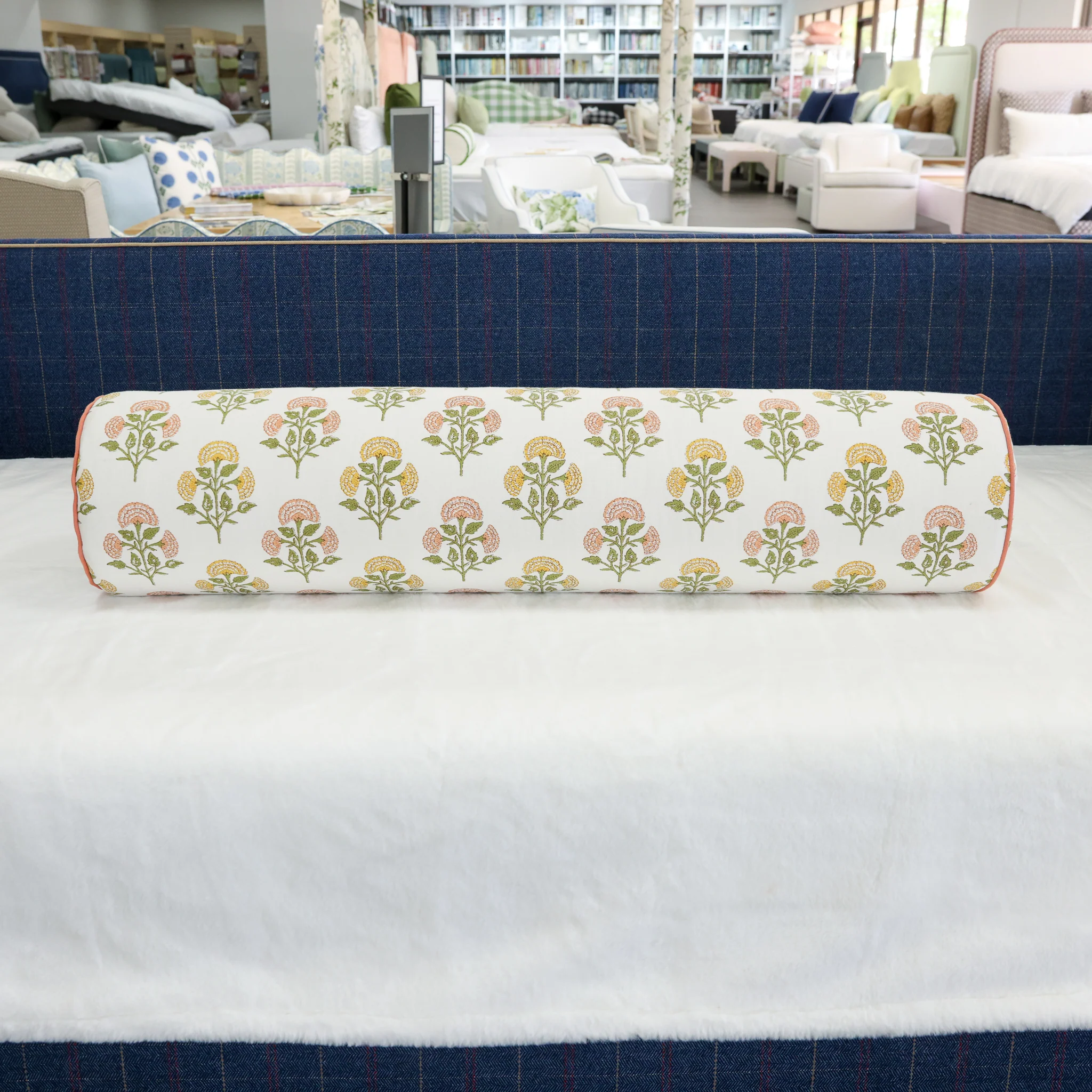Handcrafted Bolster Pillow – Designer Decorative - Foam Insert - Image 3