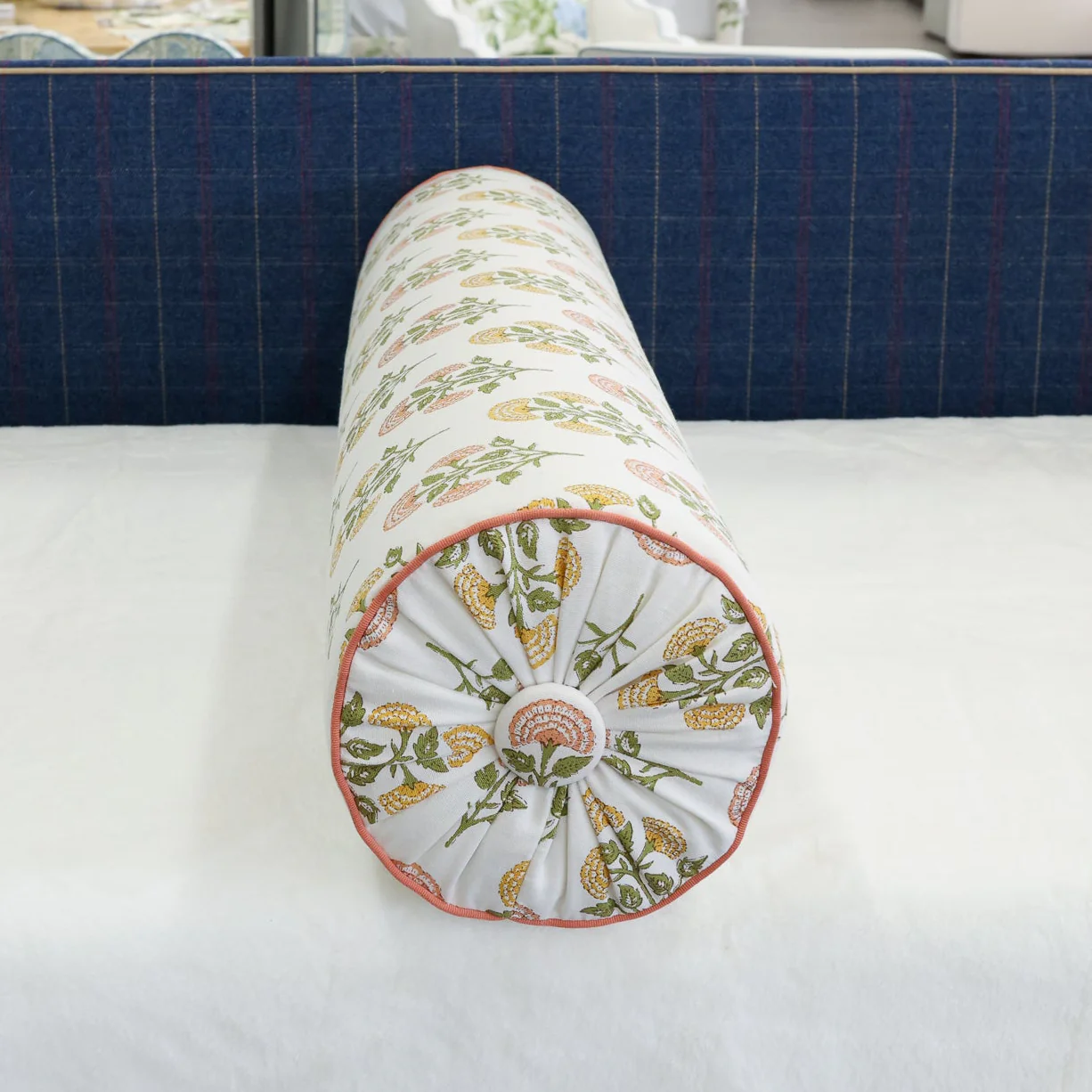 Handcrafted Bolster Pillow – Designer Decorative - Foam Insert - Image 5