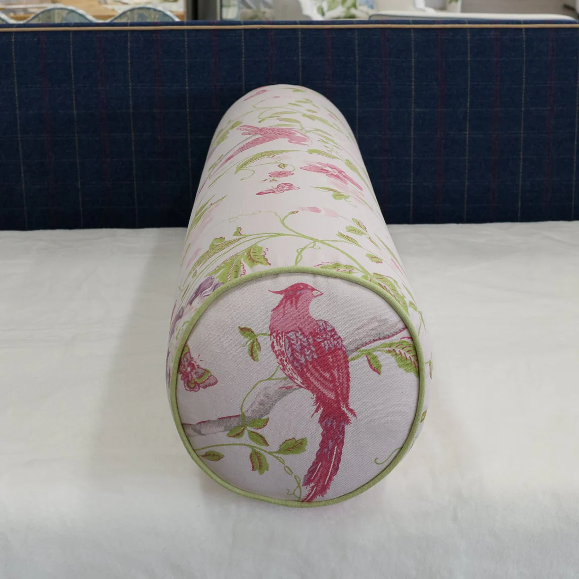 Handcrafted Bolster Pillow – Designer Decorative - Foam Insert - Image 3