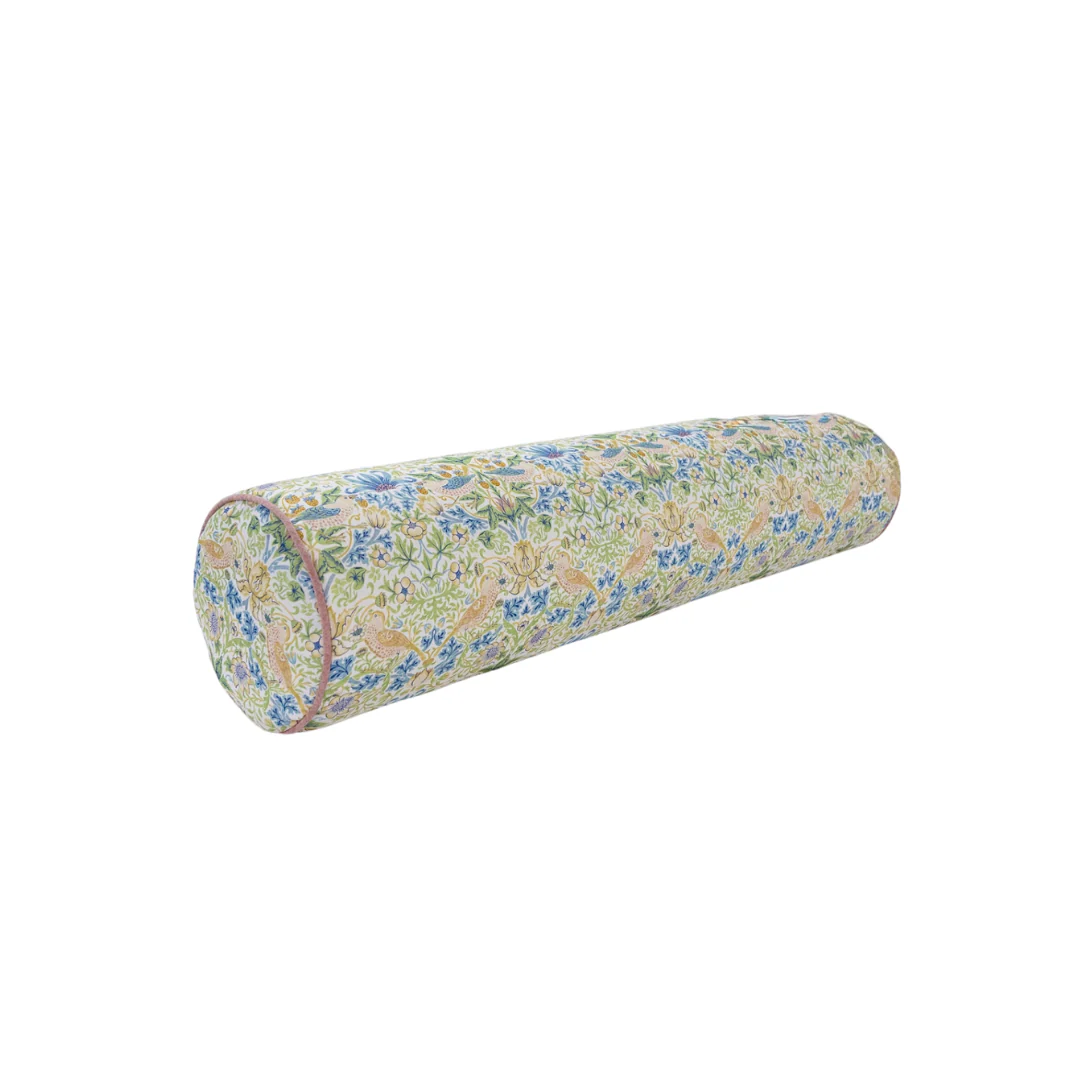 Handcrafted Bolster Pillow – Lee Jofa Fabric Designer Decorative - Foam Insert